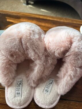 Light Pink Furry Slippers